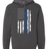RPBA Gray Hoody with blue line flag