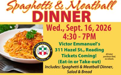 2026 RPBA Spaghetti & Meatball Dinner